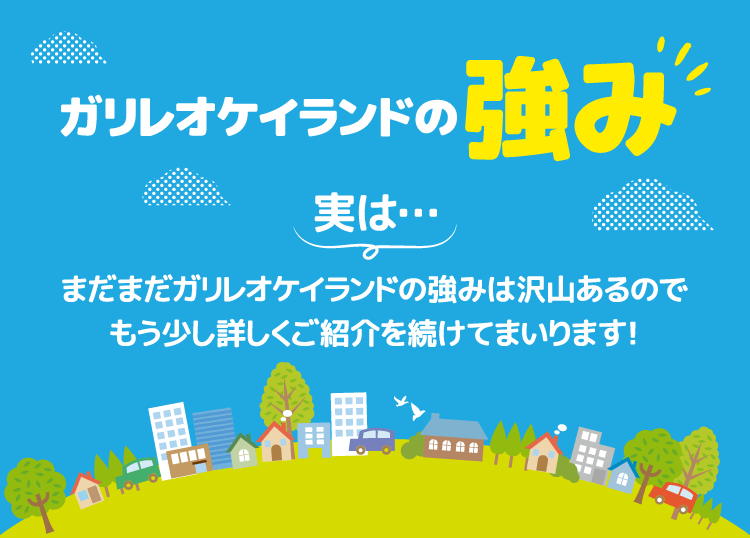 ガリレオケイランドの強み